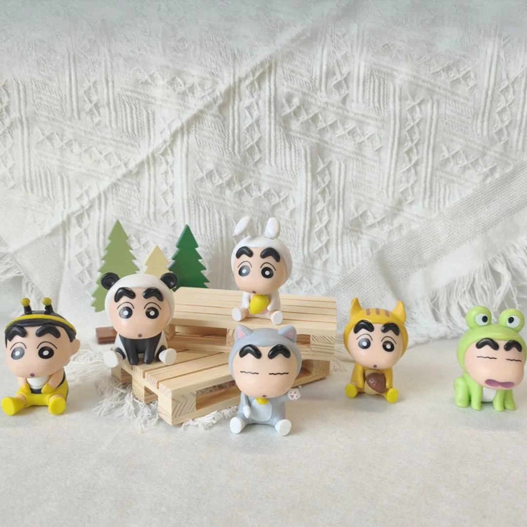 Premium Shinchan Collectibles |  Cartoon Collectible [Set of 6 Animal Dress Shin Chan] - Image 4