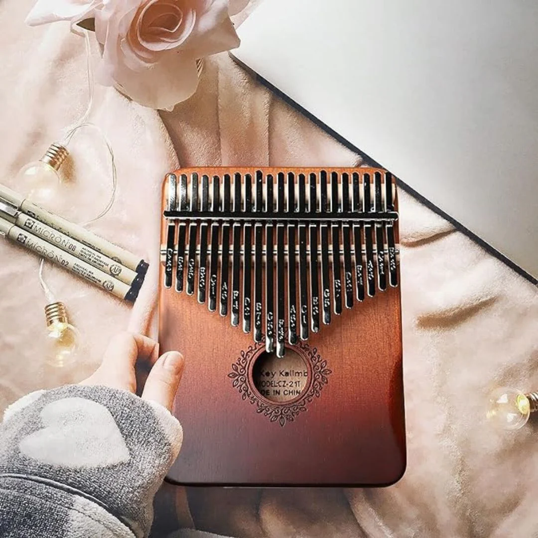 Premium Wood Hand Piano | Kalimba 21 Keys w/ Starter Kit