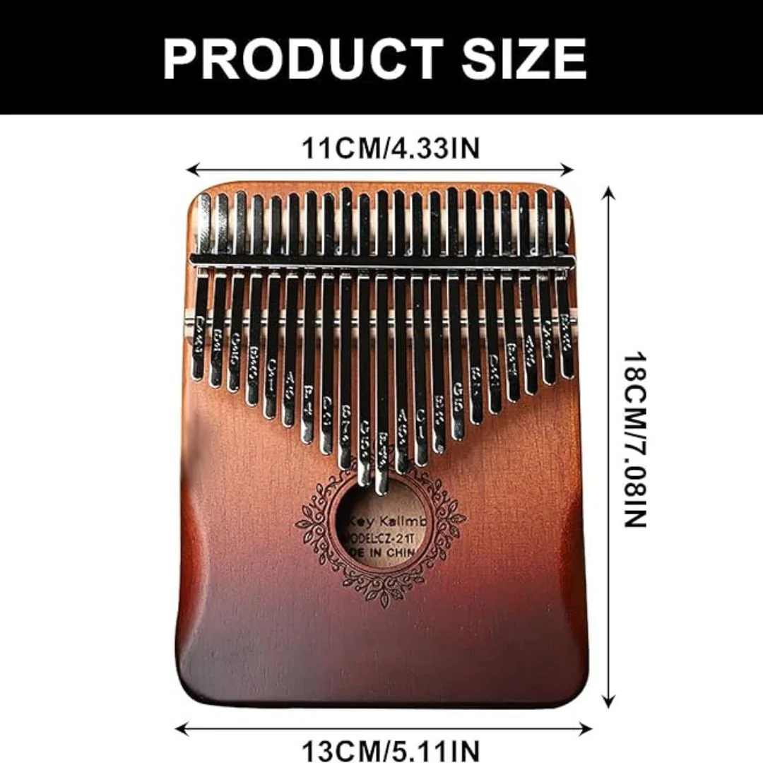 Premium Wood Hand Piano | Kalimba 21 Keys w/ Starter Kit - Image 4