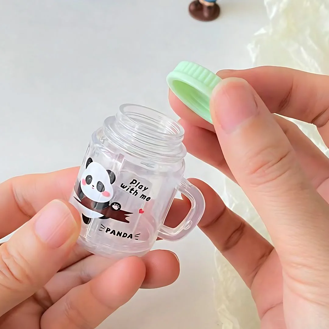 Pretty Panda Jar Sharpener | Cute Mason Jar Return Gifts (Set of 4) - Image 4