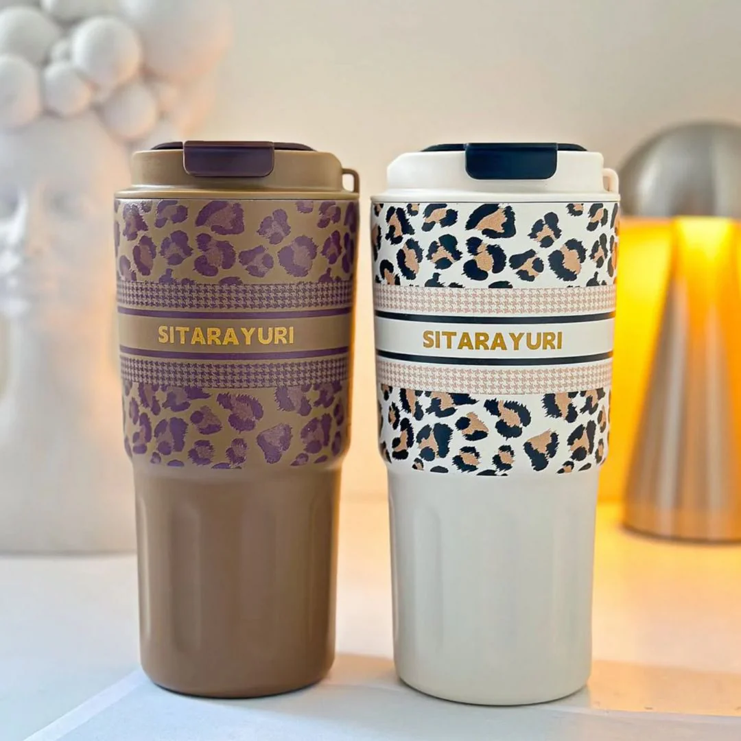 Pretty Panther Chic Stainless Steel Travel Tumbler - Image 2