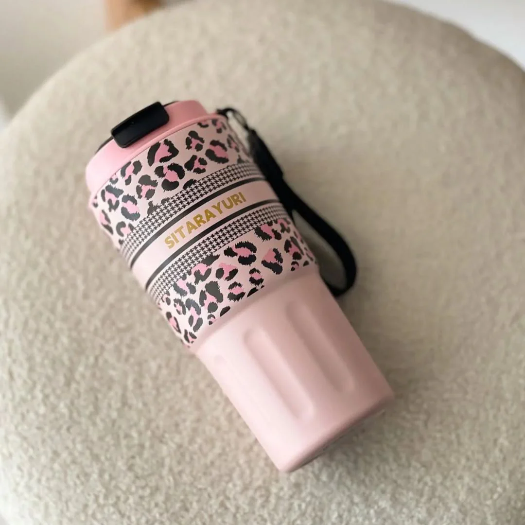 Pretty Panther Chic Stainless Steel Travel Tumbler - Image 3