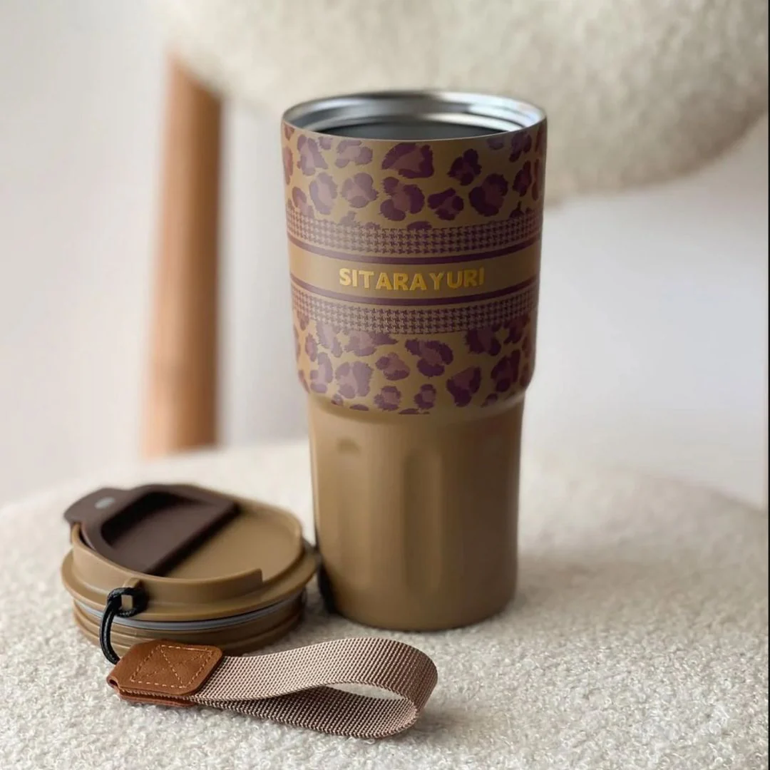 Pretty Panther Chic Stainless Steel Travel Tumbler - Image 4