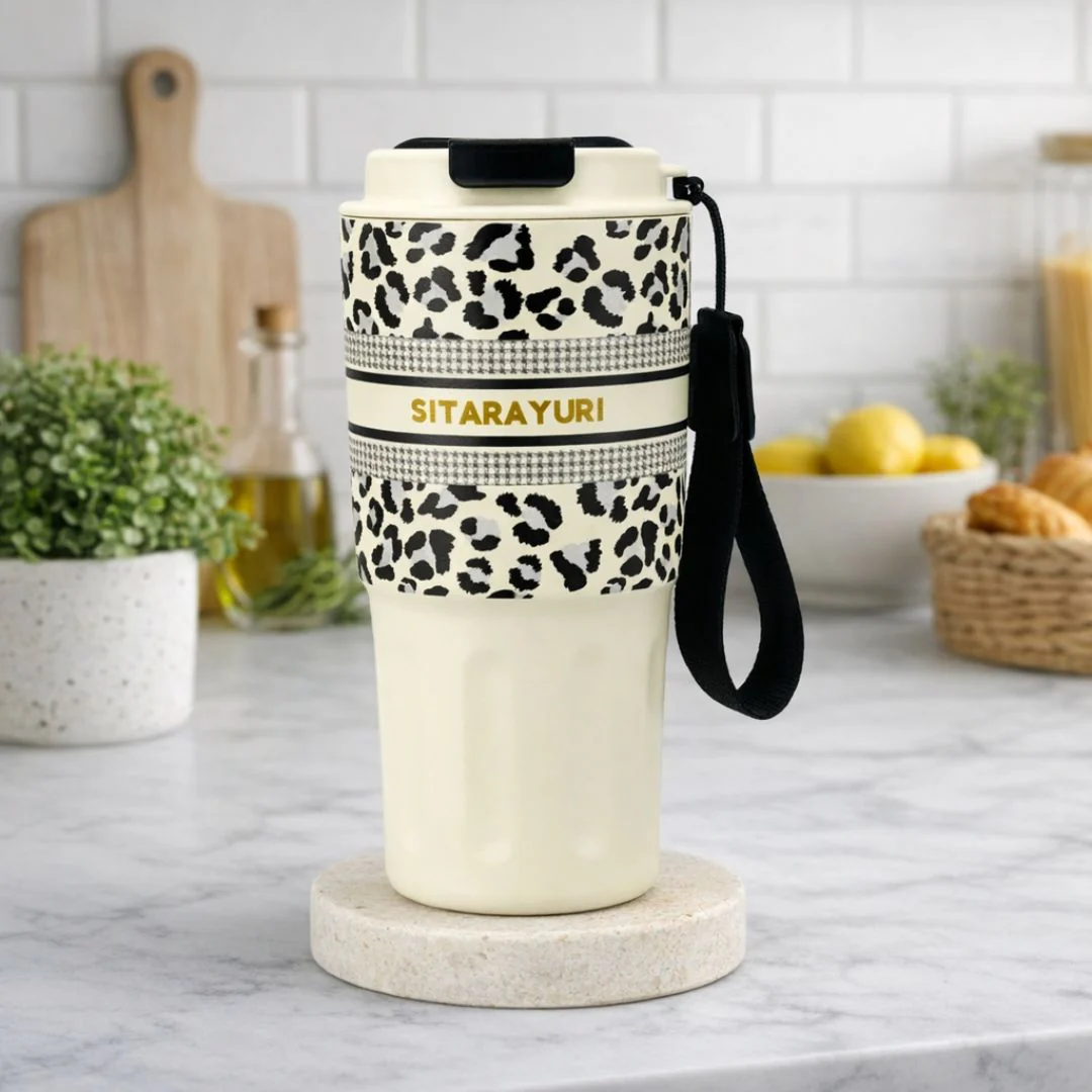 Pretty Panther Chic Stainless Steel Travel Tumbler - Image 5