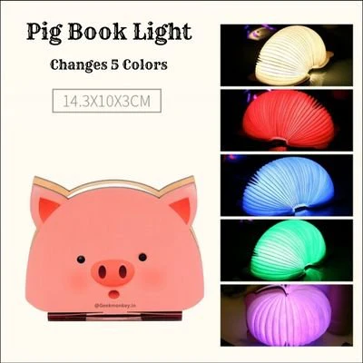 Pretty Piggy Foldable Lamp - Book Style Lamp