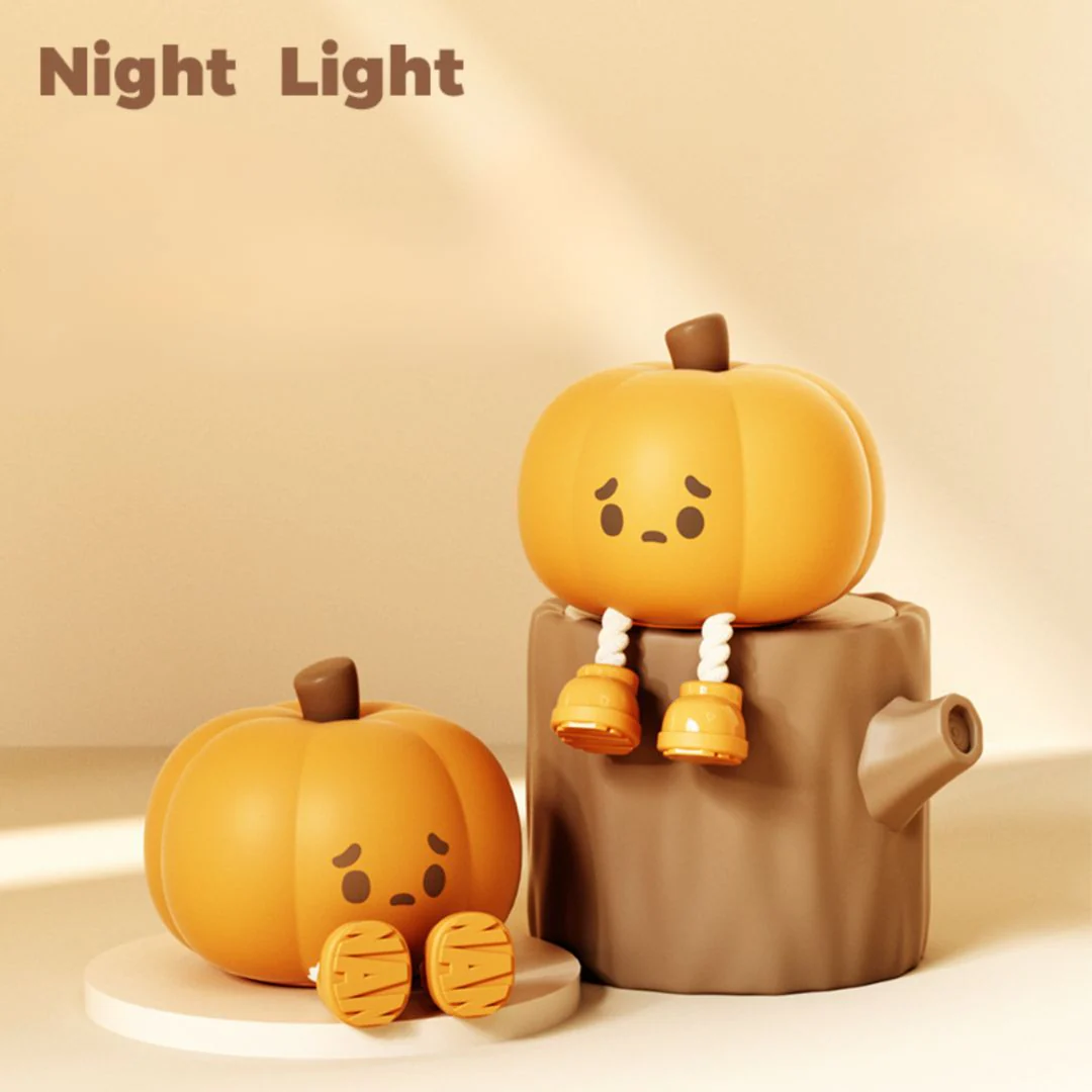 Adorable Pumpkin Night Light | Quirky Desk Lamp - Image 2