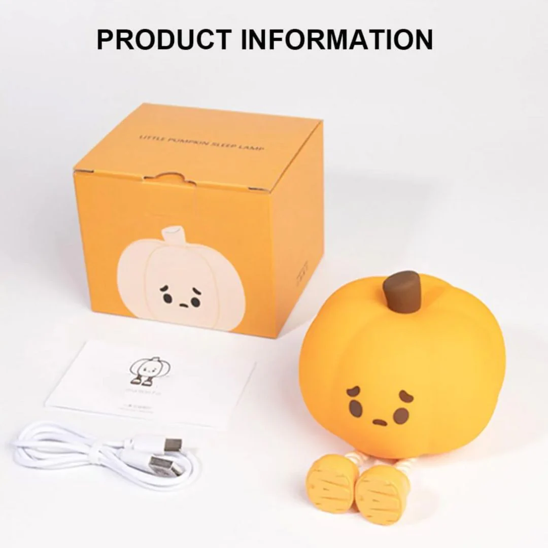 Adorable Pumpkin Night Light | Quirky Desk Lamp - Image 6