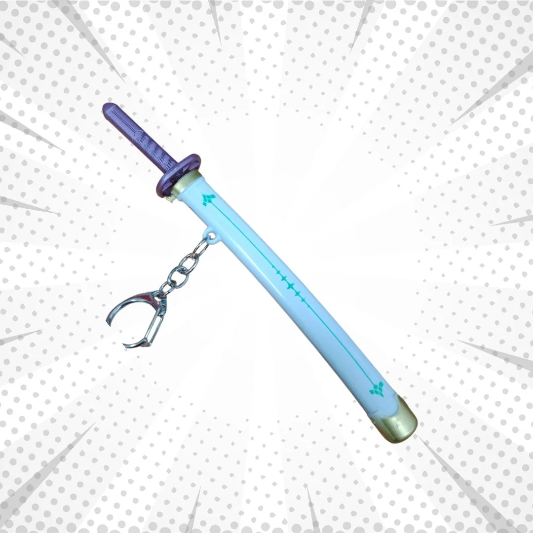 Katana Keychain with Push Button | Cool Anime Collectible Keychain - Image 5