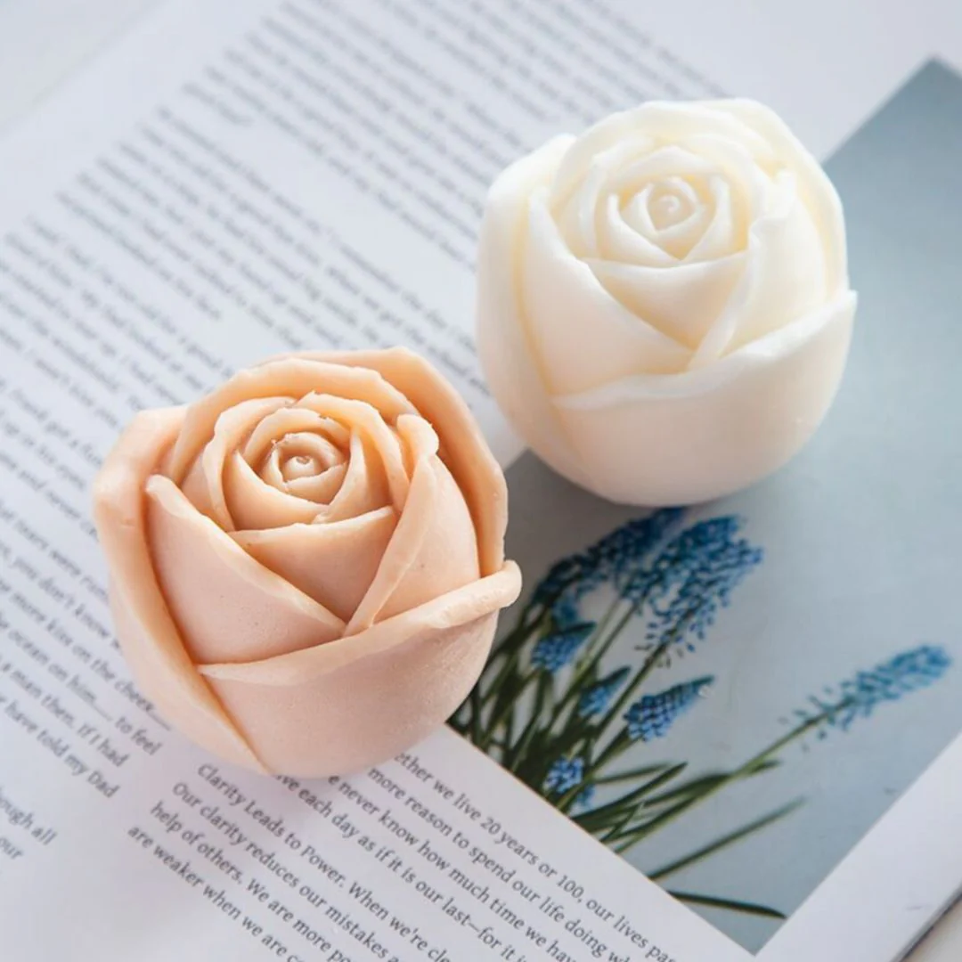 Radiant Rose Flower Candle | Pretty Rose Day Gifts - Image 3