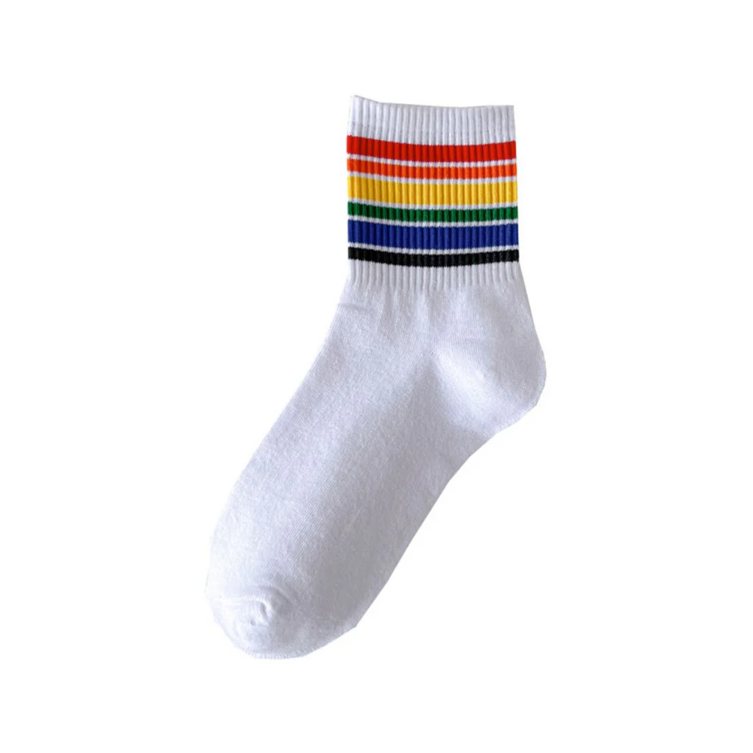 Rainbow Band - Unisex Ankle Socks | Cool Socks - Image 4