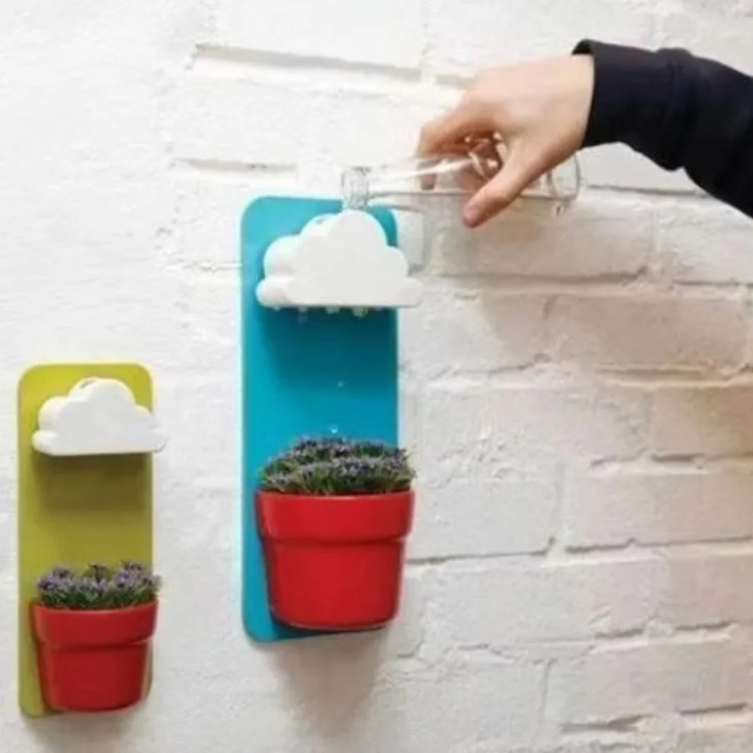 Rainy Cloud Pot – Wall Mounted Self-Watering Planter for Kids n Home Decor - Image 5