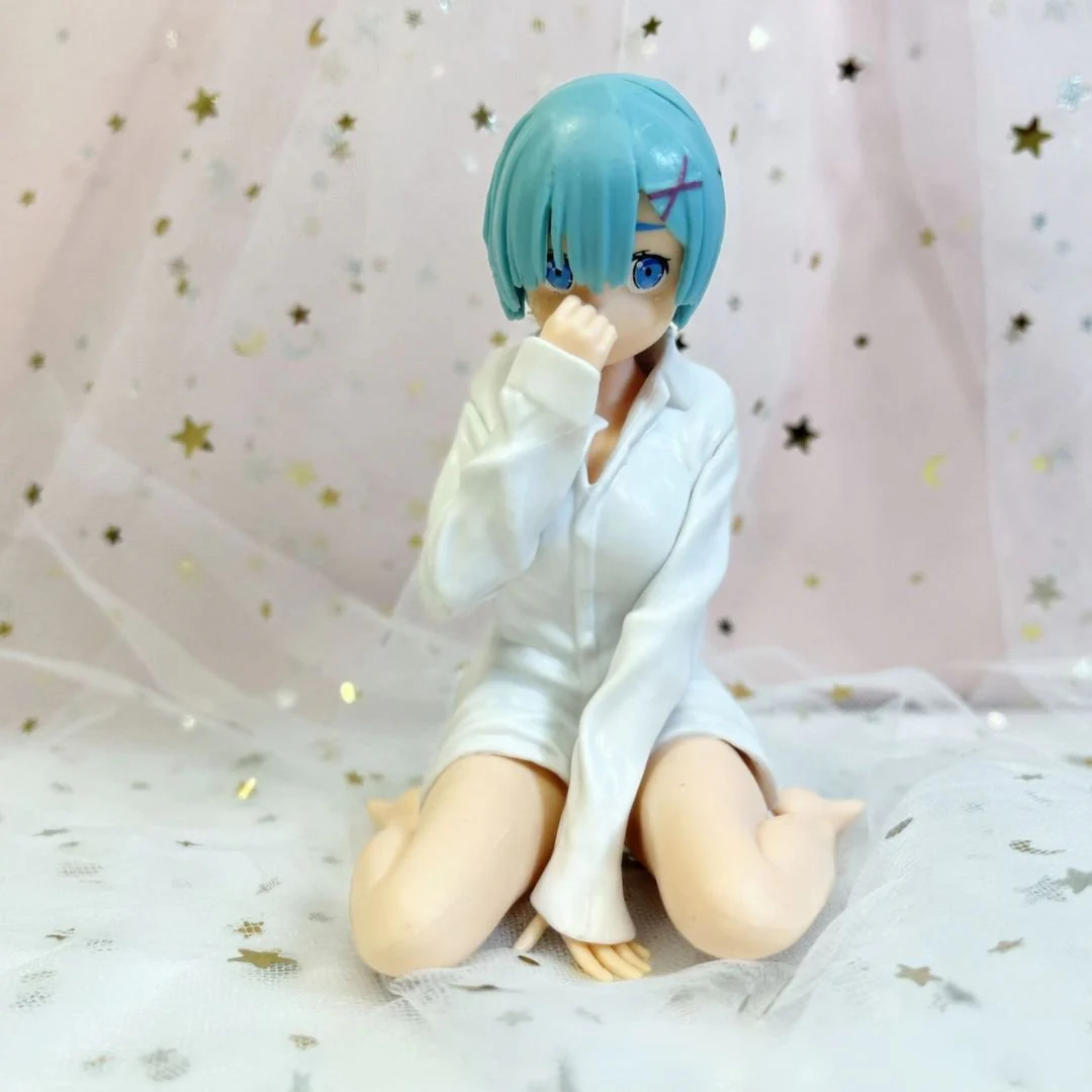 Realistic Sitting Rem Figurine - Anime Doll | Pretty Re-Zero Merchandise - Image 4