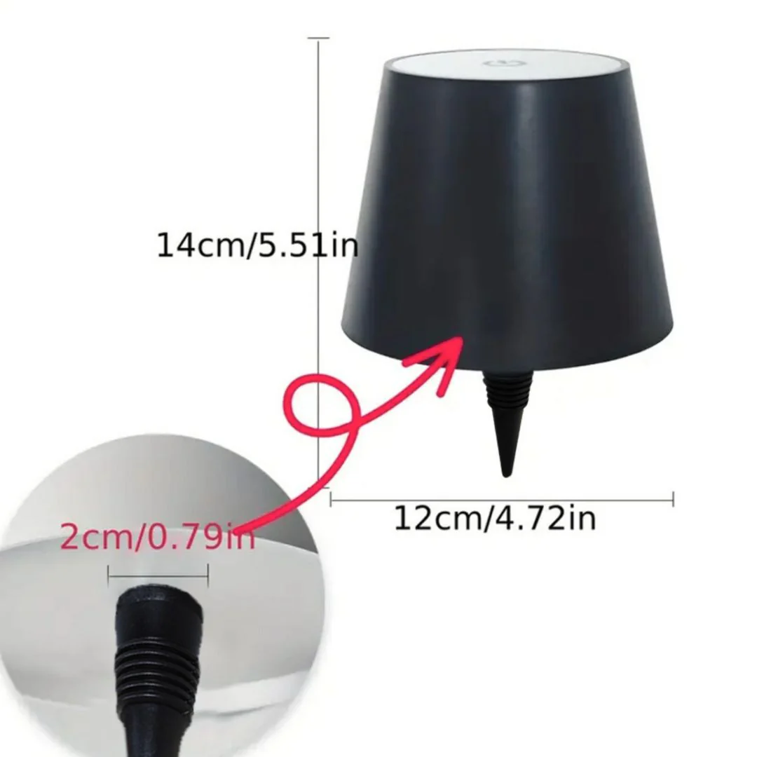 Rechargeable Bottle Top LED Lamp | 3-Color Wine Bottle Light Cap with 1800mAh Battery - Image 5