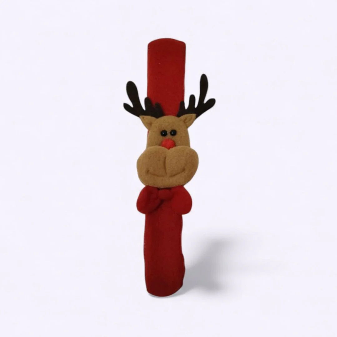 Christmas Slap Band – Cute Plush Holiday Wrist Accessory for Kids - Image 2