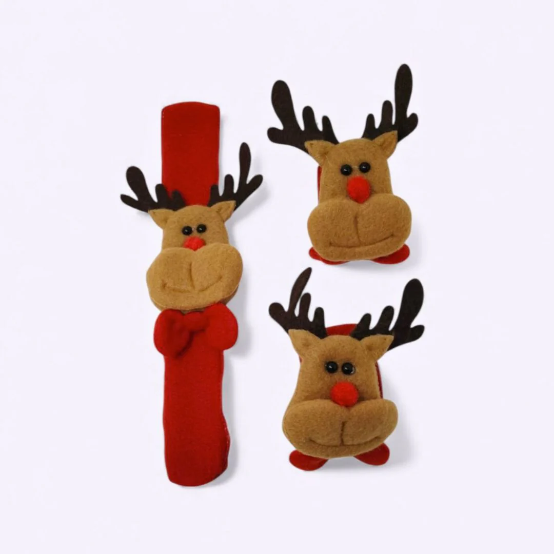 Christmas Slap Band – Cute Plush Holiday Wrist Accessory for Kids - Image 3
