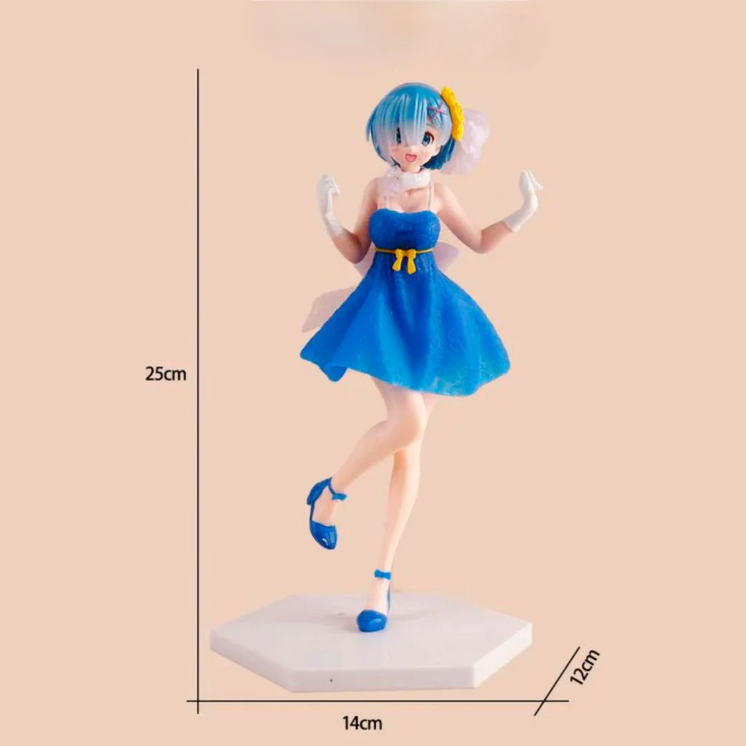 Rem Crystal Dress Ver. PVC Figure | Re:Zero Anime Collectible Figurine (25cm) - Image 3