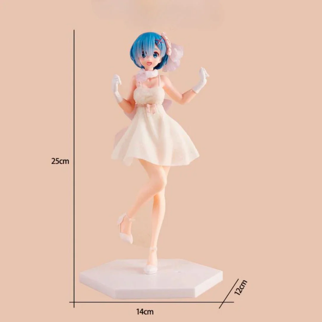 Rem Crystal Dress Ver. PVC Figure | Re:Zero Anime Collectible Figurine (25cm) - Image 4