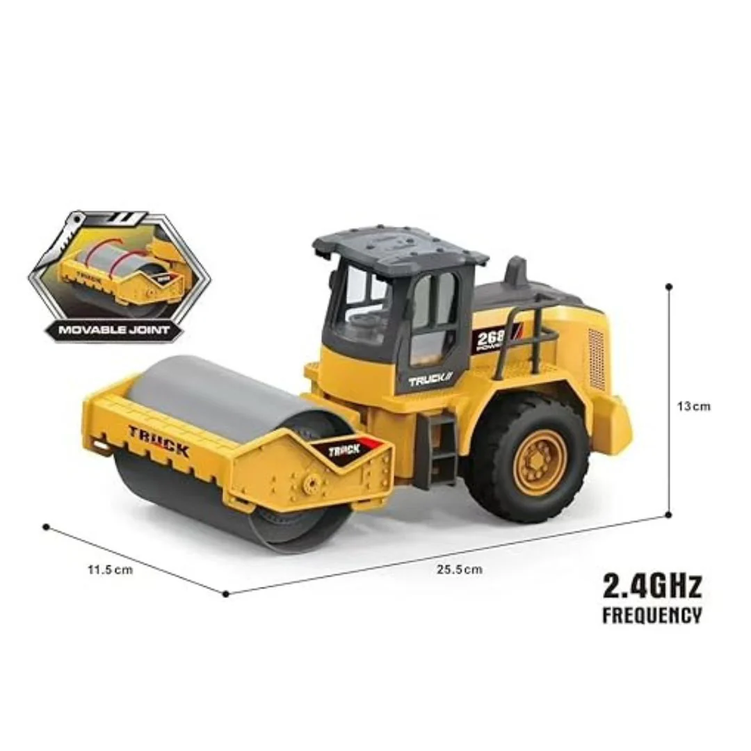 Remote Control Bulldozer for Kids (1:18 Scale) | Rechargeable RC Construction Vehicle - Image 2