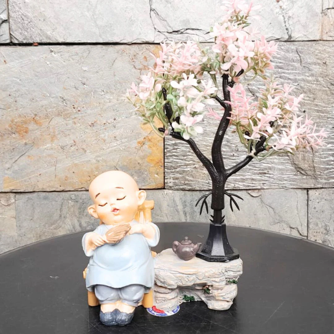 Resting Lazy Monk Figurine - Image 2