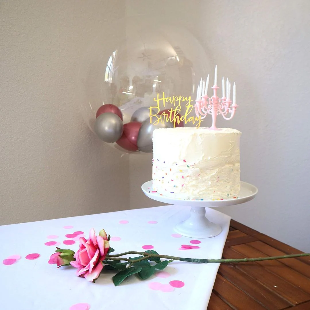 Retro Cake Candle Stand | Candelabra Style Cake Candles with 5 Candles - Image 3