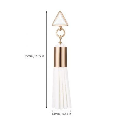Retro Style Tassel Earring (leather) - Image 3