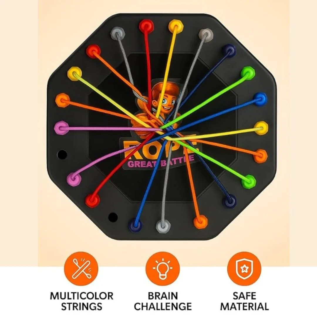 Brainy Knots Rope Untangling Puzzle Game – Skill Board Game for Kids - Image 3