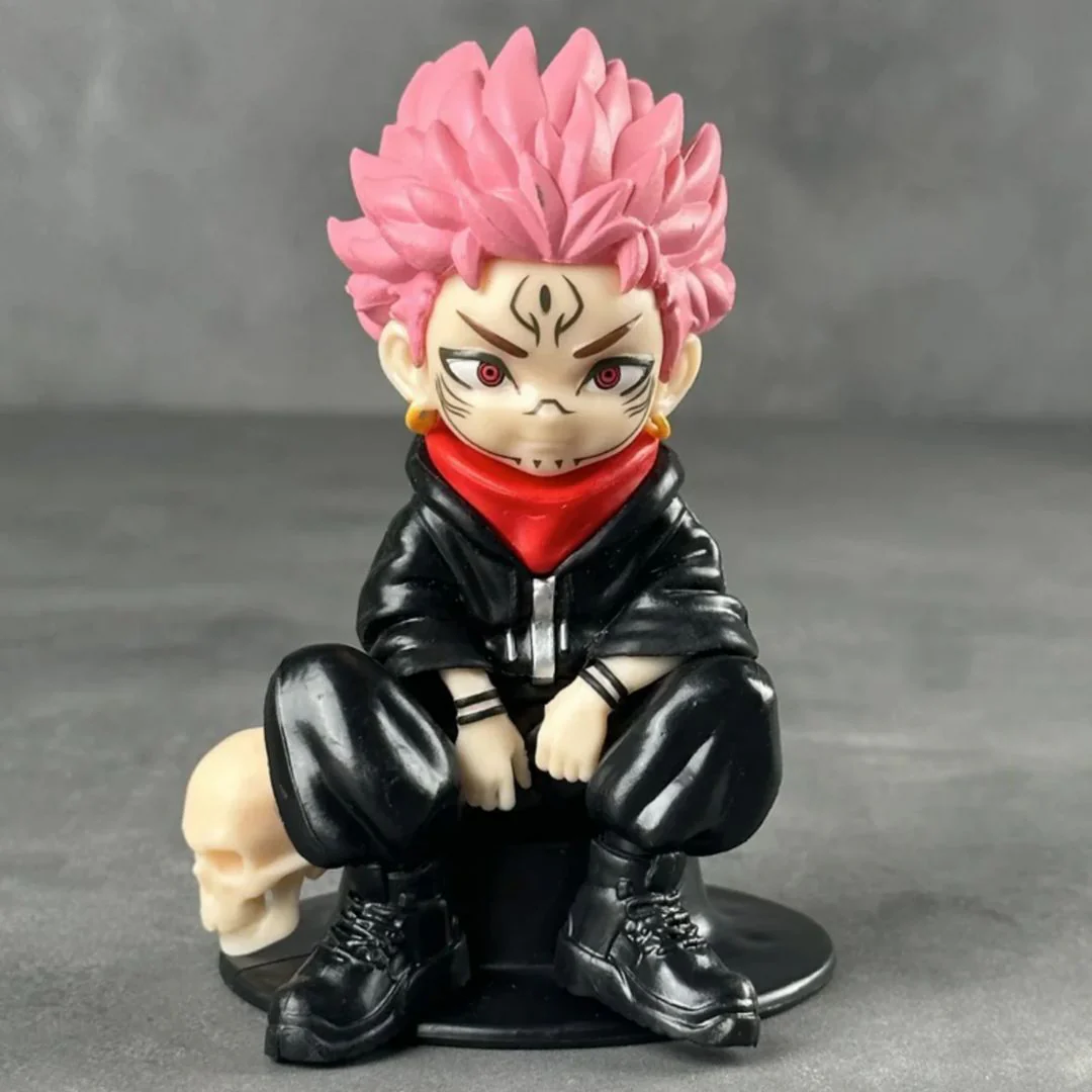 Ryomen Sukuna Cute Sitting PVC Statue – Jujutsu Kaisen Collectible (12cm) - Image 2