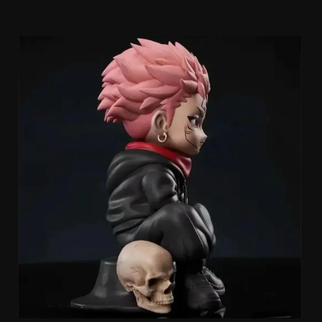 Ryomen Sukuna Cute Sitting PVC Statue – Jujutsu Kaisen Collectible (12cm) - Image 3