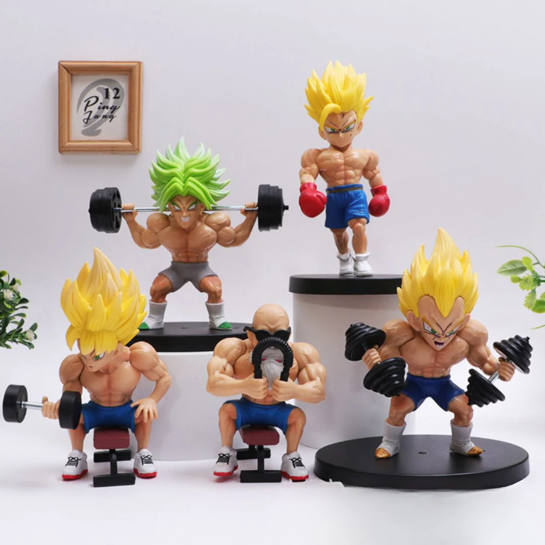Saiyan Sweat Session Figurines | Dragon Ball Z Workouts Figurines
