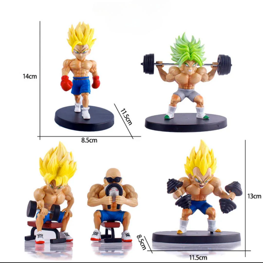 Saiyan Sweat Session Figurines | Dragon Ball Z Workouts Figurines - Image 2