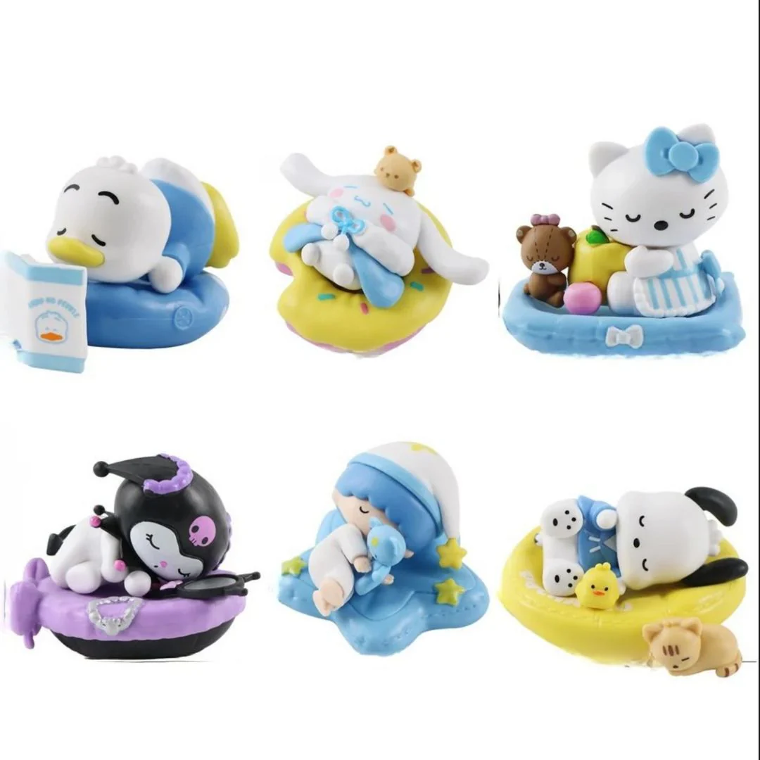 Sanrio Fall Asleep Series Figurines | 6 pc Collectible Set - Image 2