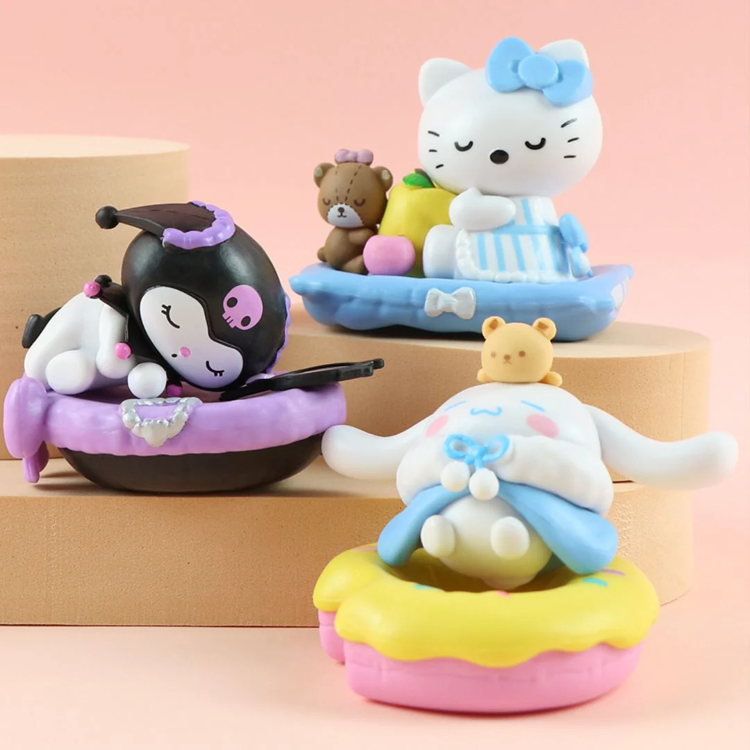 Sanrio Fall Asleep Series Figurines | 6 pc Collectible Set - Image 3