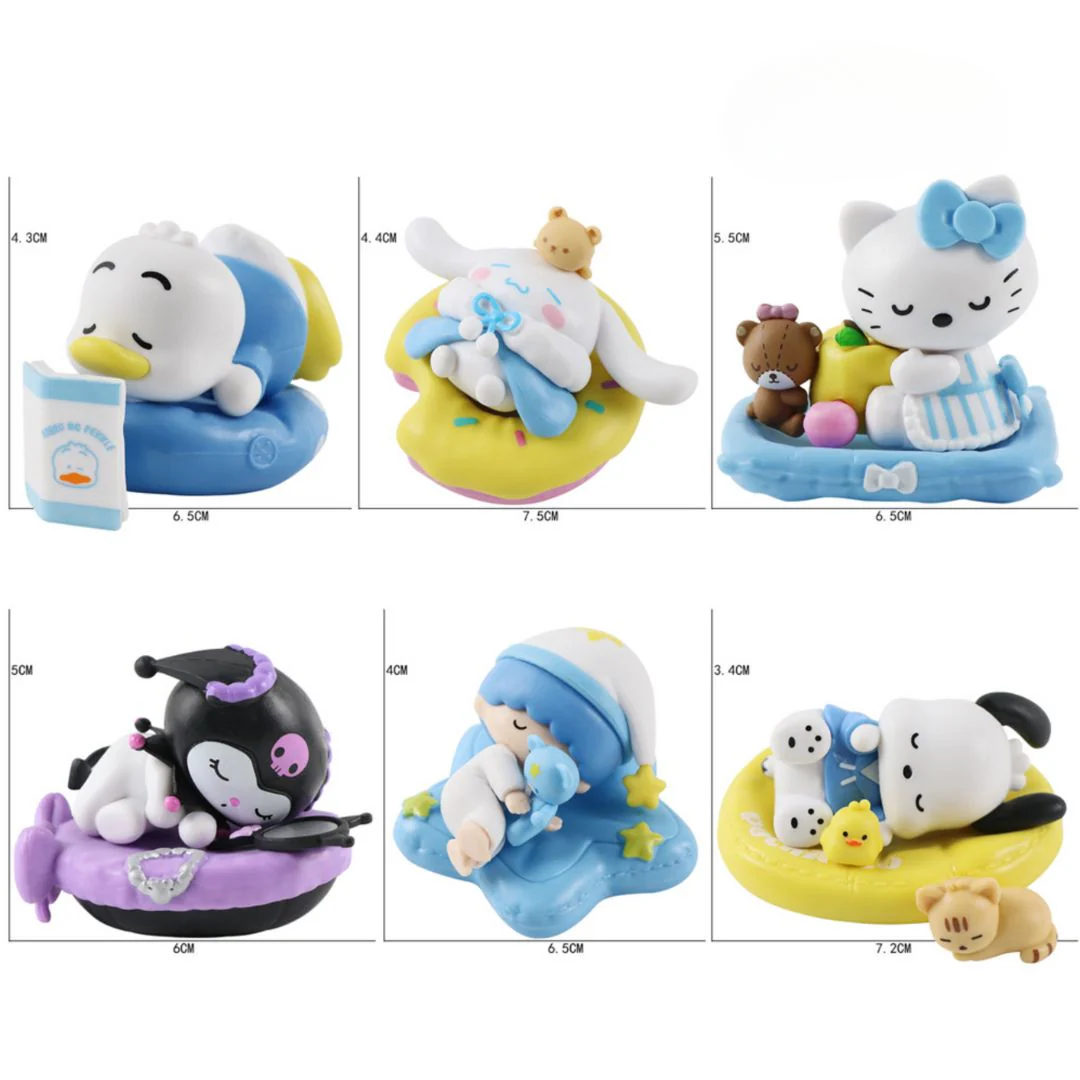 Sanrio Fall Asleep Series Figurines | 6 pc Collectible Set - Image 5