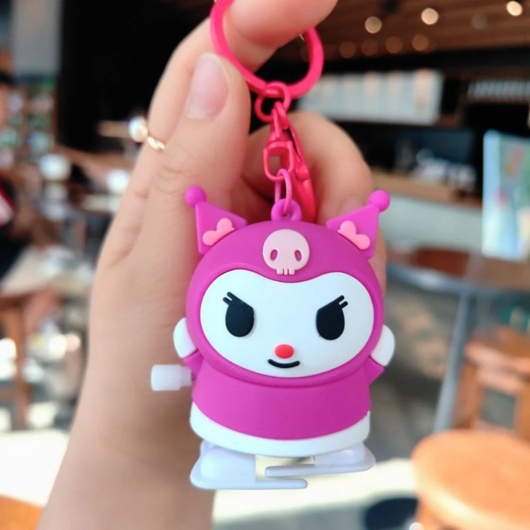 Sanrio Kuromi Keychain | Kawaii Cartoon Clockwork Doll - Image 3