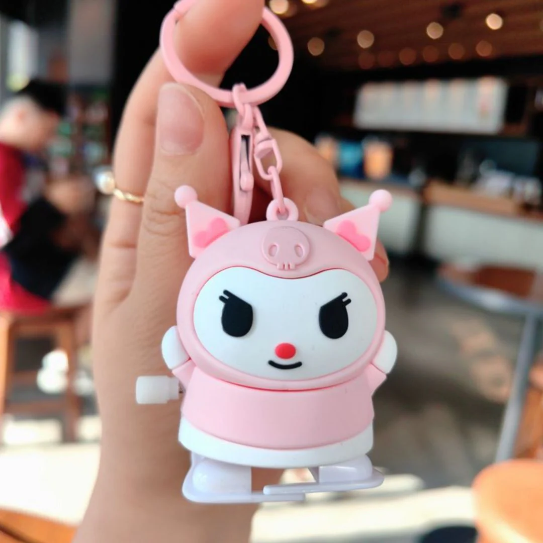 Sanrio Kuromi Keychain | Kawaii Cartoon Clockwork Doll - Image 5