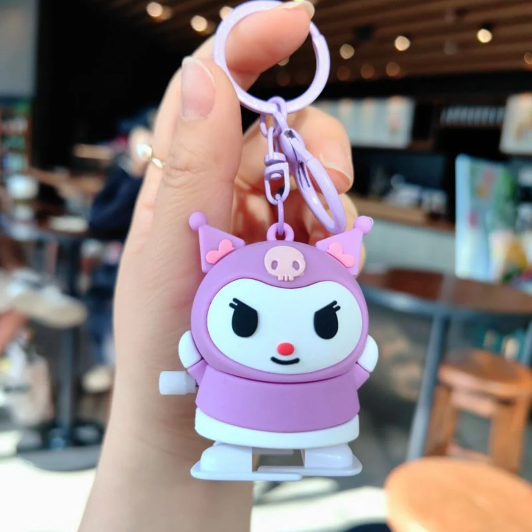 Sanrio Kuromi Keychain | Kawaii Cartoon Clockwork Doll - Image 6