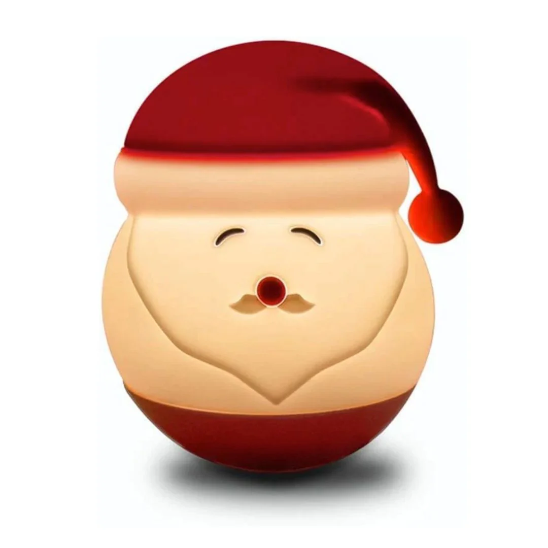 Santa LED Night Light | Silicone Touch Sensor Claus Lamp - Image 3