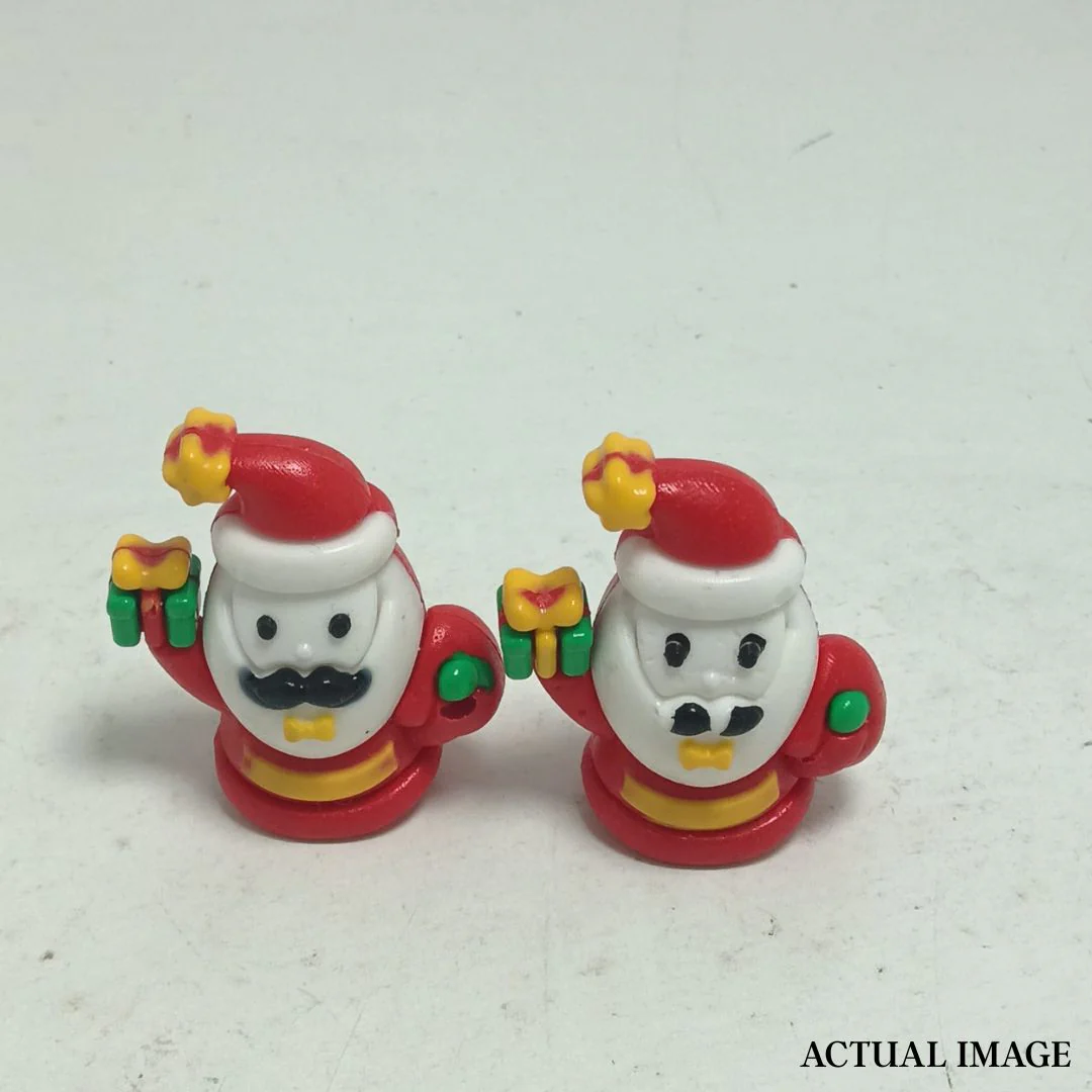 Santa Pencil Topper Eraser – Cute Christmas Stationery Buddy (set of 2) - Image 4