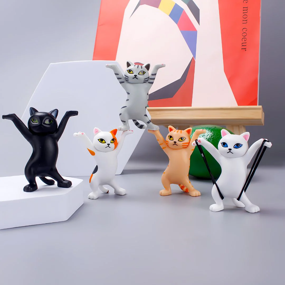 Sassy Cat Figurine Set: Unleash the Purrfect Chaos! - Image 4