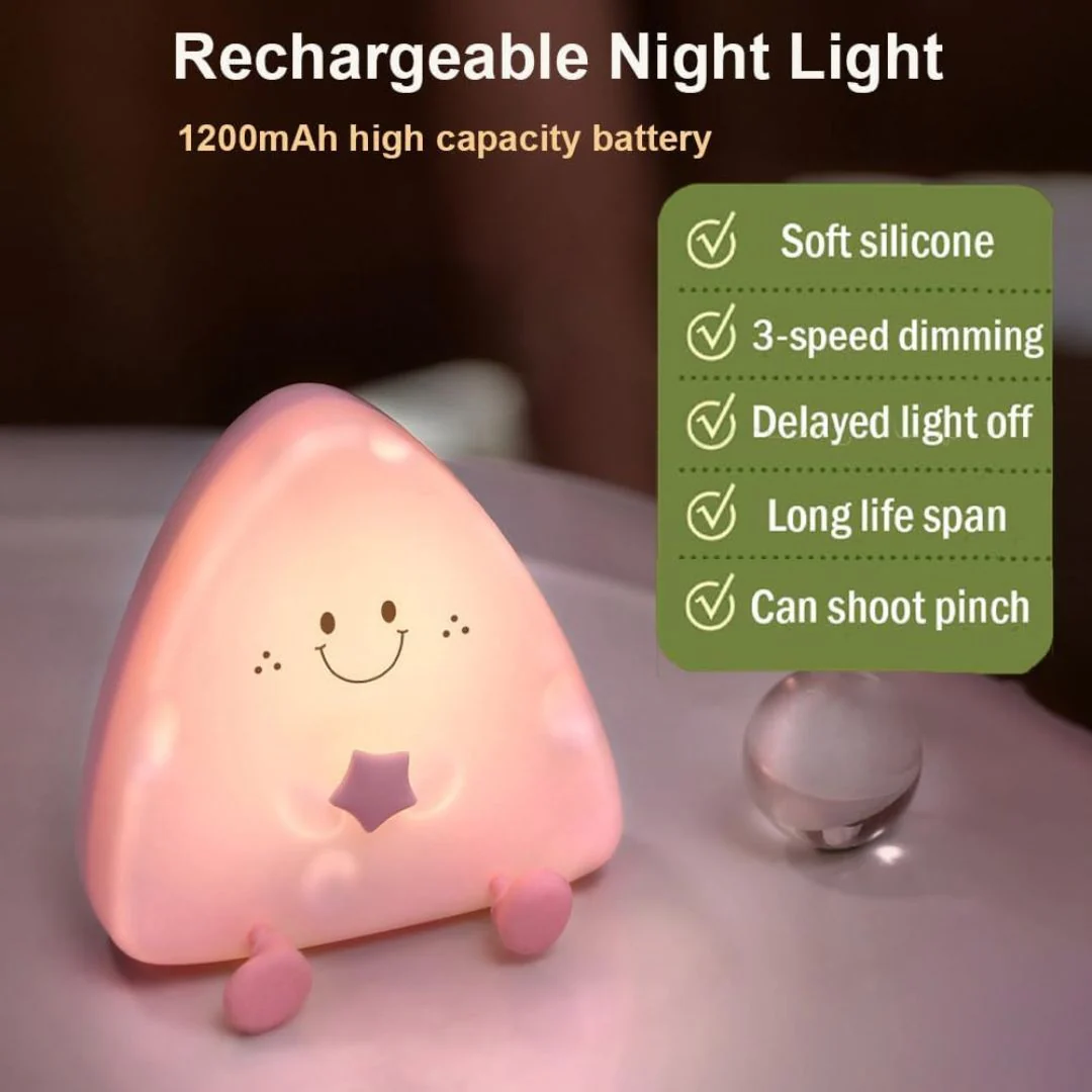 Say Cheese Night Light | USB Rechargeable Lamp - Image 5