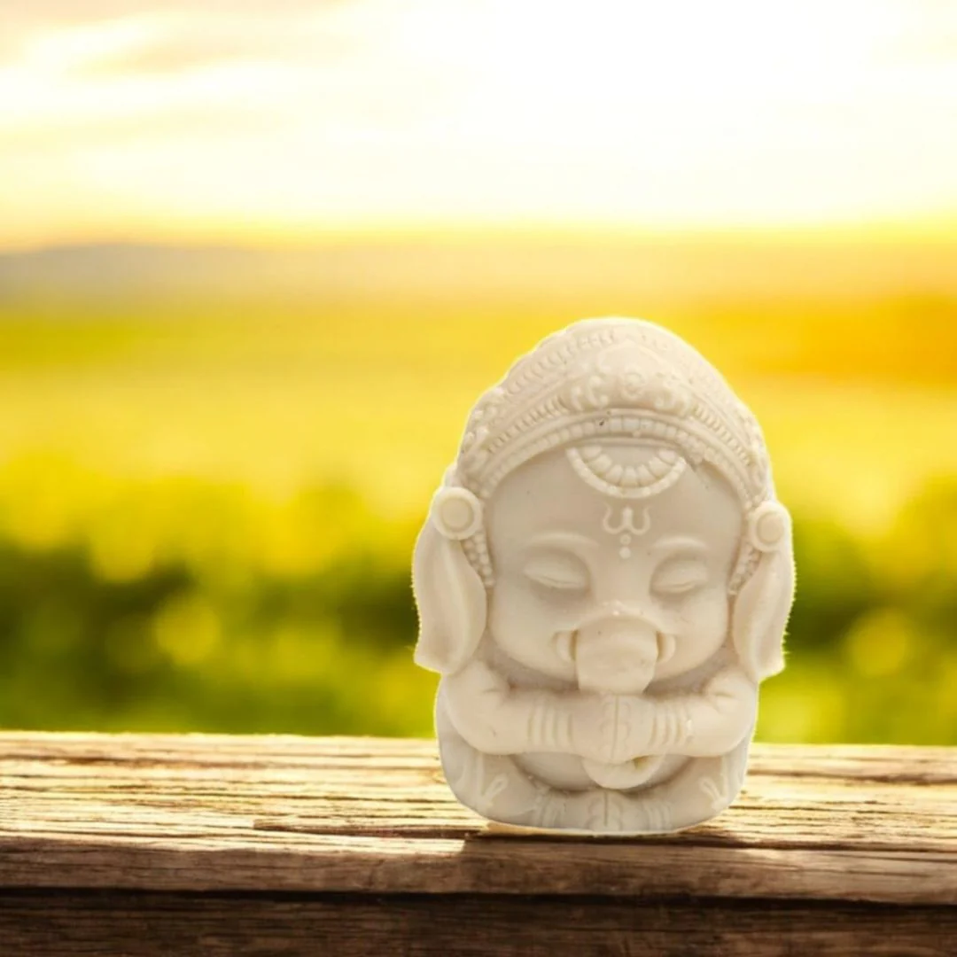 Scented Ganesh Statue : Handmade Pure Soy Wax | Aromatic & Divine Decor - Image 3
