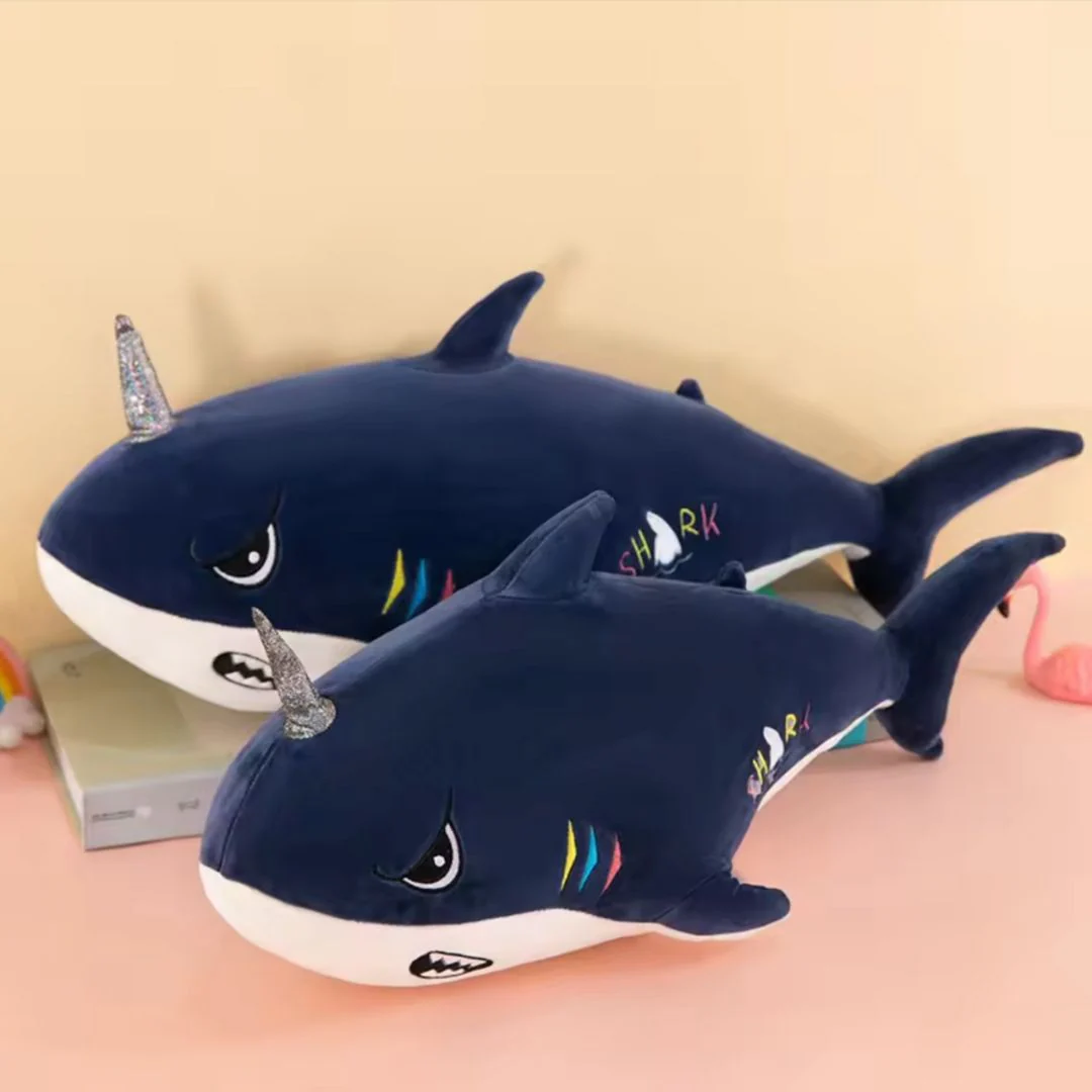 Shark Plush Pillow with Blanket - Image 2