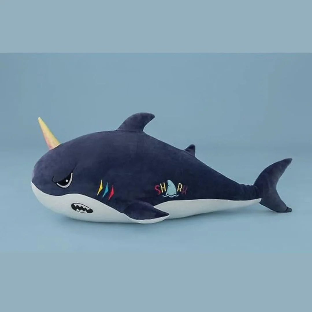 Shark Plush Pillow with Blanket - Image 4