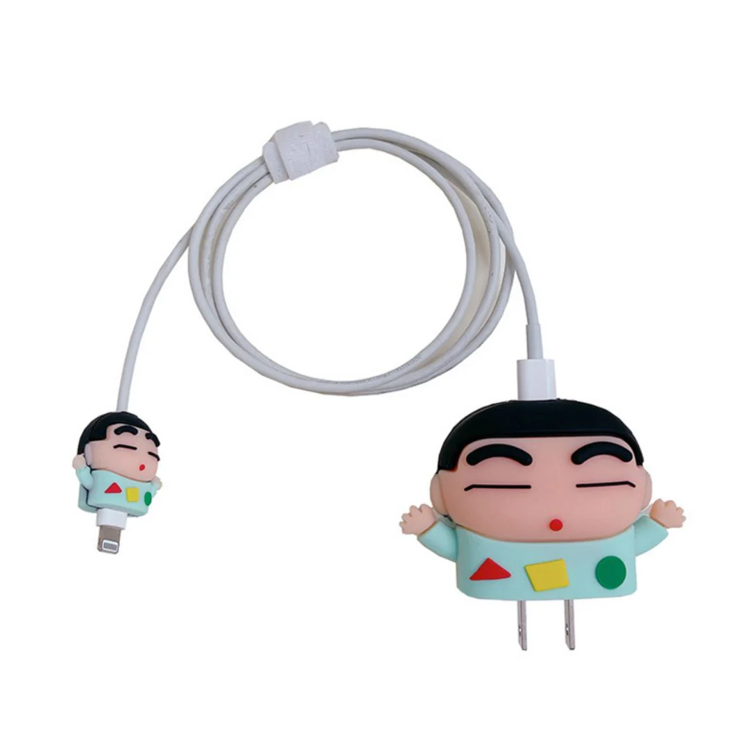 Shinchan Apple Charger Cover | Silicon Cover for 20 W Charger - Image 3