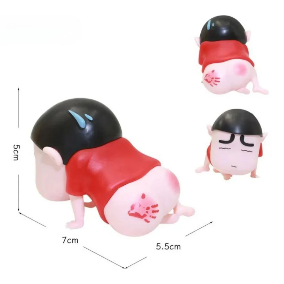 Shinchan Crawling Figurine with Blushed Bum – Comic Collectible Gift - Image 2