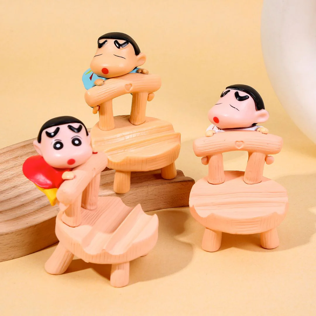 Shinchan on Chair Phone Holder | Cute PVC Figurine Stand for Smartphones - Image 3