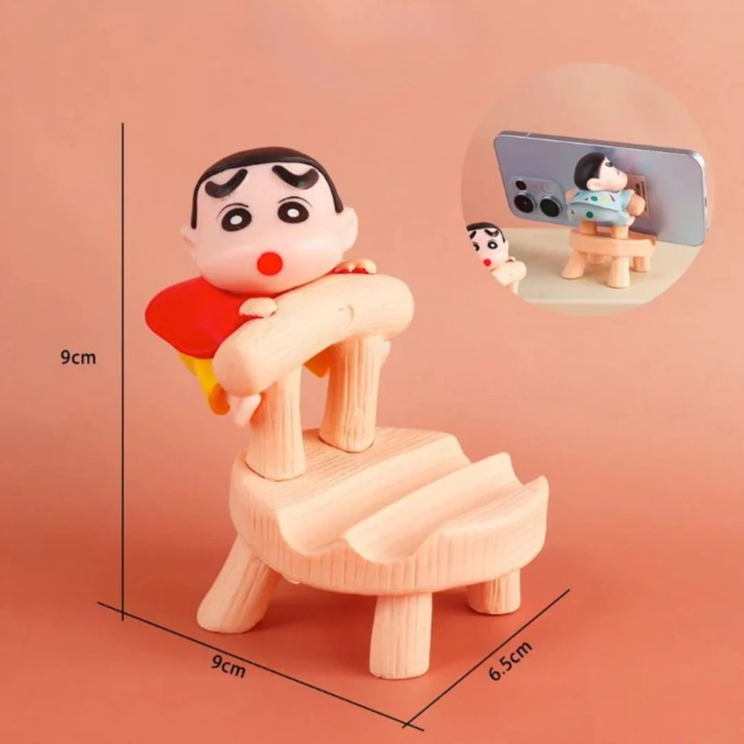 Shinchan on Chair Phone Holder | Cute PVC Figurine Stand for Smartphones - Image 6