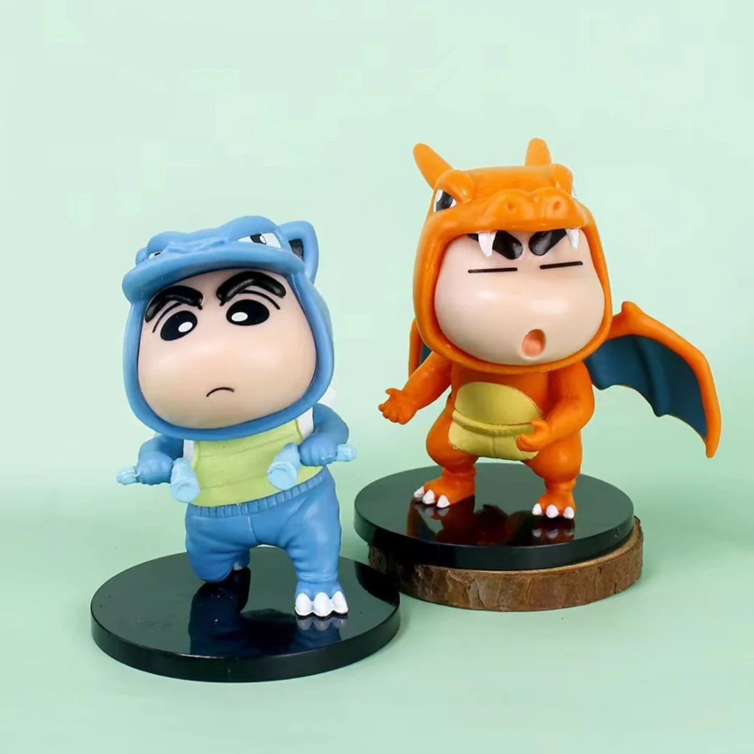 ShinChan Pokemon Crossover Figurine | Shin Chan Figures [Set of 6] - Image 4