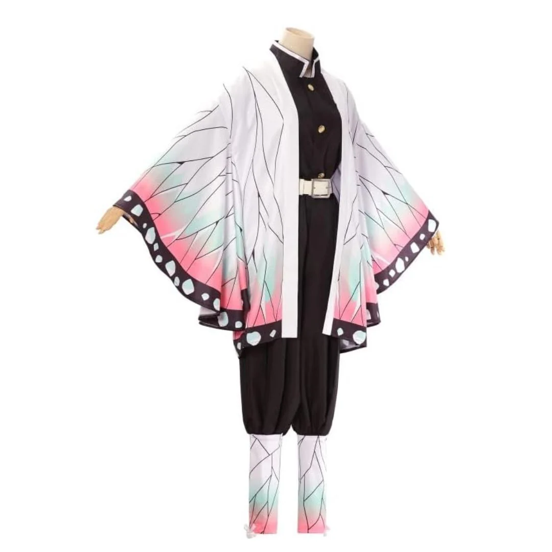 Shinobu Kocho Cosplay Costume | Kimono Dress for Demon Slayer Girl - Image 2