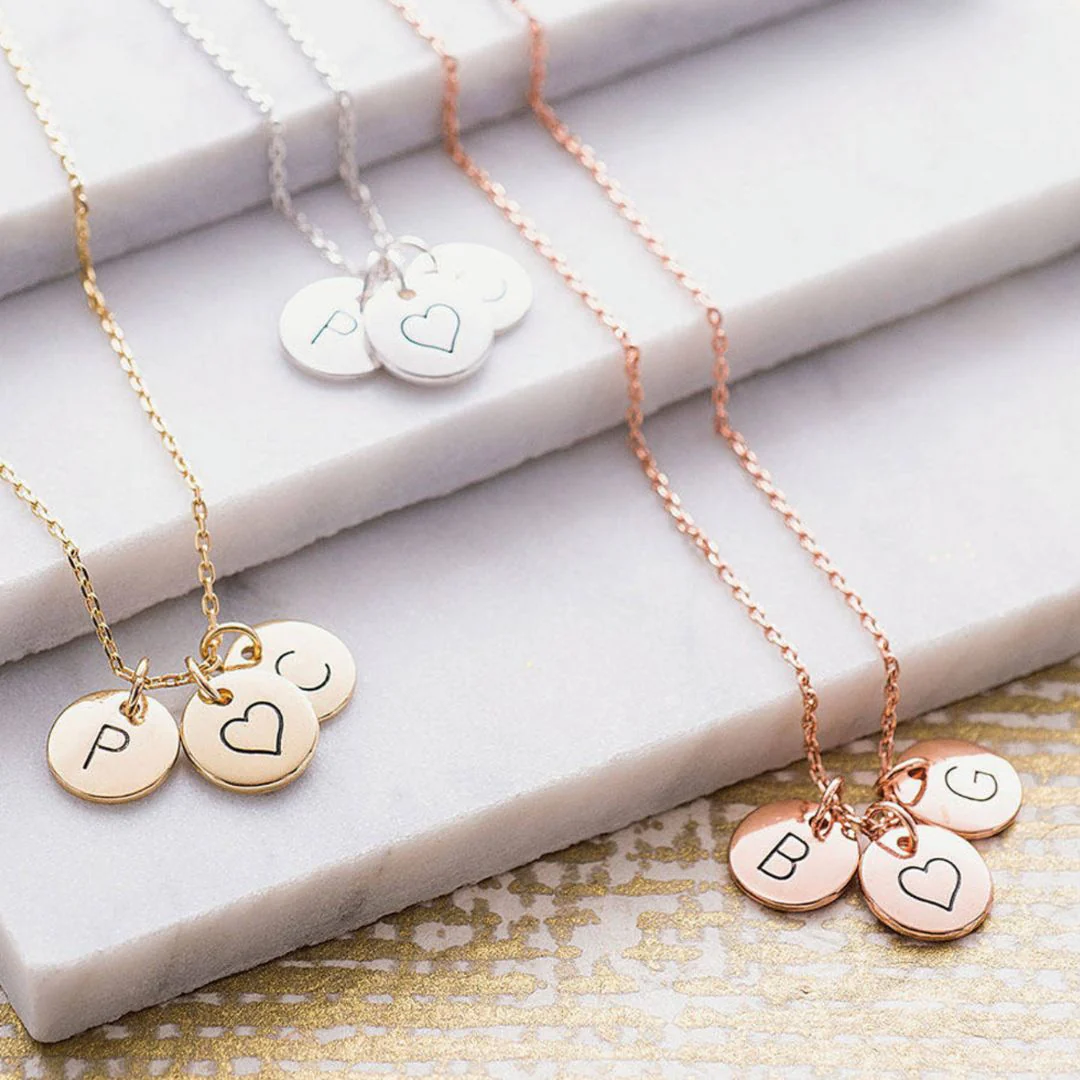 Signature Impressions Necklace | Personalized Initials Tag Necklace